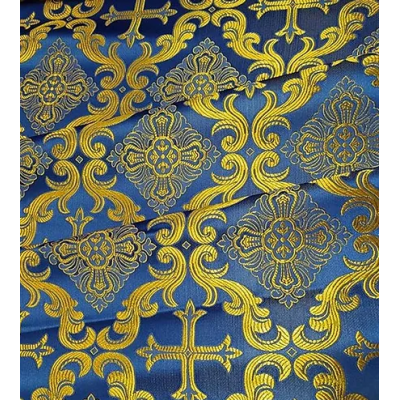 Openwork cross Nonmetallic Greek Brocade - Church Brocade - Liturgical Brocade - Priest vestment's fabric