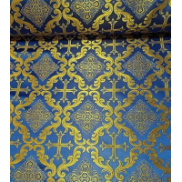 Openwork cross Nonmetallic Greek Brocade - Church Brocade - Liturgical Brocade - Priest vestment's fabric