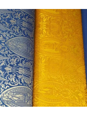 Seraphical Nonmetallic Greek Brocade - Church Brocade - Liturgical Brocade - Priest vestment's fabric