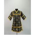 Black childrens sticharion (up to 150 cm height) - Church Altar Server robe