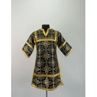 Black childrens sticharion (up to 150 cm height) - Church Altar Server robe