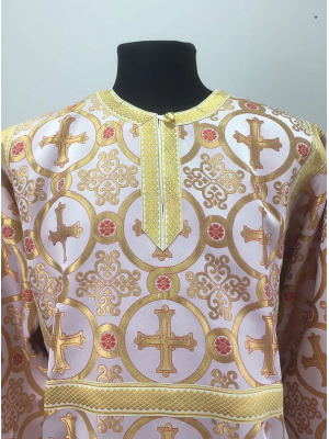 Orthodox sticharion - Church stikhar - Altar Server Reader Robe in white-red