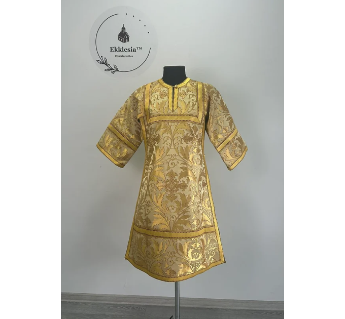 Gold childrens sticharion (up to 150 cm height) - Church Altar robe