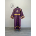 Violet Orthodox sticharion - Church stikhar - Altar Server Reader Robe in white