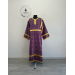 Violet Orthodox sticharion - Church stikhar - Altar Server Reader Robe in white