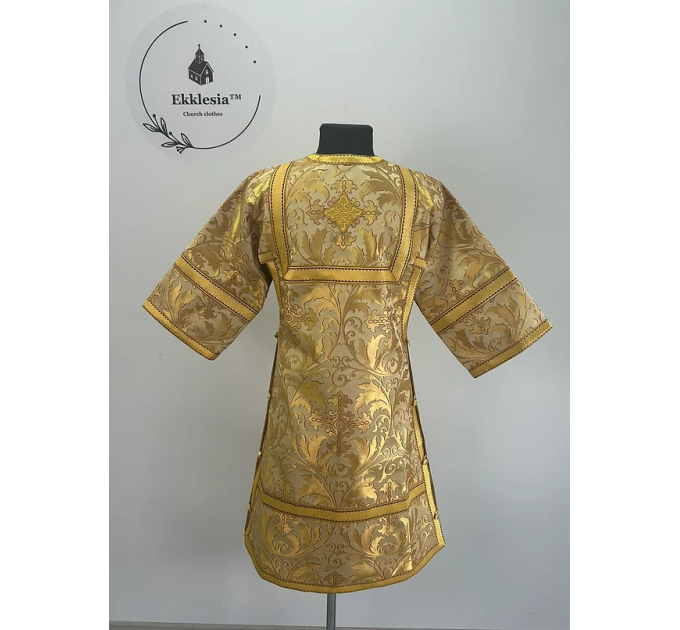 Gold childrens sticharion (up to 150 cm height) - Church Altar robe
