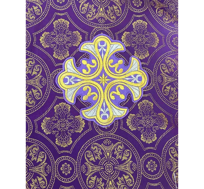 Violet Orthodox sticharion - Church stikhar - Altar Server Reader Robe in white