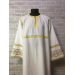 Embroidered Stichar with cross on the back - Altar server reader robe - S