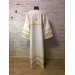 Embroidered Stichar with cross on the back - Altar server reader robe - S