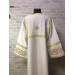 Embroidered Stichar with cross on the back - Altar server reader robe - S