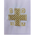 Stichar with embroidered cross - Church sticharion - Altar server reader robe