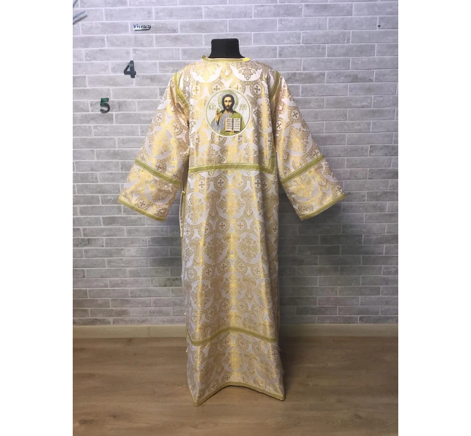 Orthodox church sticharion with icon - Church stikhar - Altar Server Robe