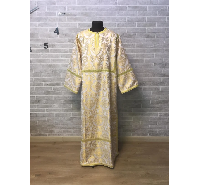 Orthodox church sticharion with icon - Church stikhar - Altar Server Robe