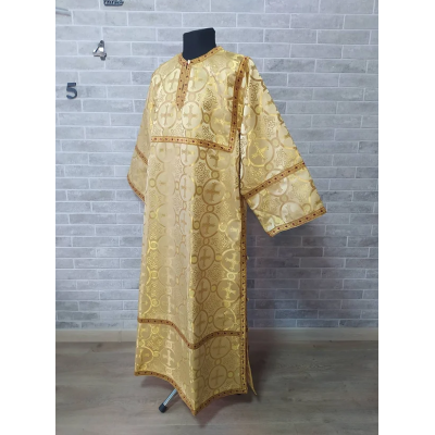 Gold Altar Server Reader Robe - Stikharion - Surplice - Rochet - Alb costume