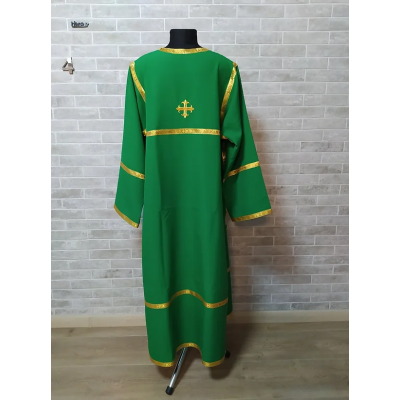 Green Altar Server Reader Robe in gabardine - Stikharion - Surplice - Rochet