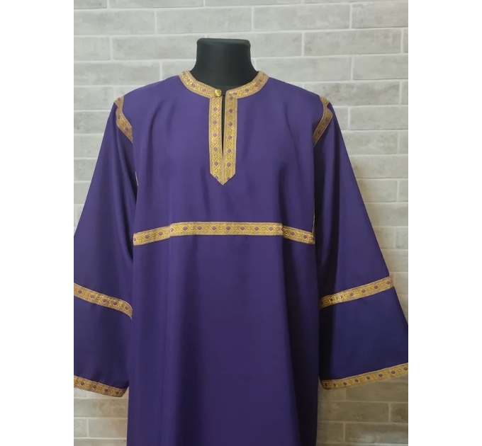 Green Altar Server Reader Robe in gabardine - Stikharion - Surplice - Rochet