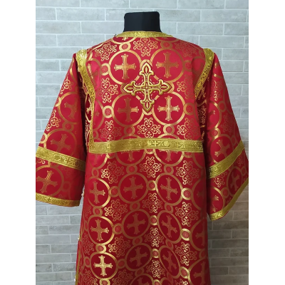 Red Altar Server Reader Robe - Stikharion - Surplice - Rochet - Alb