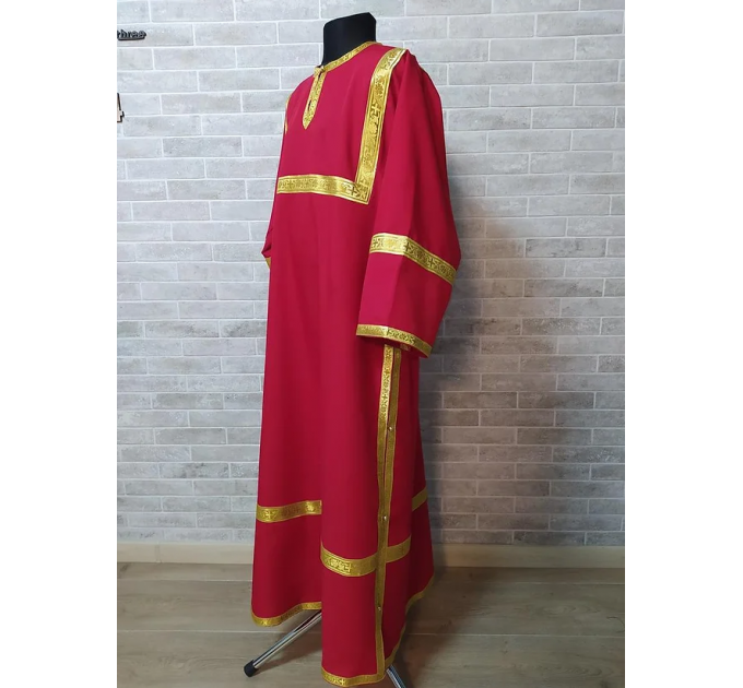 Altar Server Reader Robe in gabardine - Stikharion - Surplice - Rochet - Alb