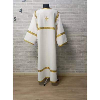 Altar Server Reader Robe in gabardine - Stikharion - Surplice - Rochet - Alb