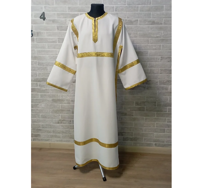 Altar Server Reader Robe in gabardine - Stikharion - Surplice - Rochet - Alb