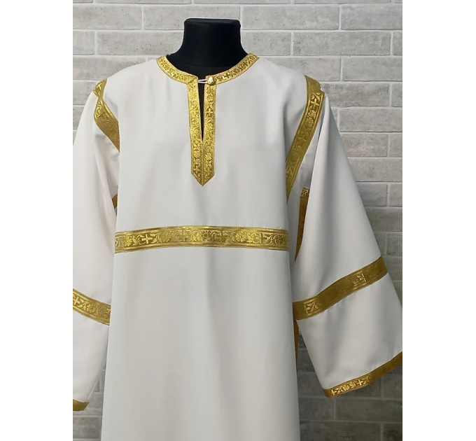 Altar Server Reader Robe in gabardine - Stikharion - Surplice - Rochet - Alb