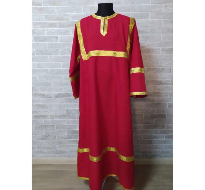 Altar Server Reader Robe in gabardine - Stikharion - Surplice - Rochet - Alb