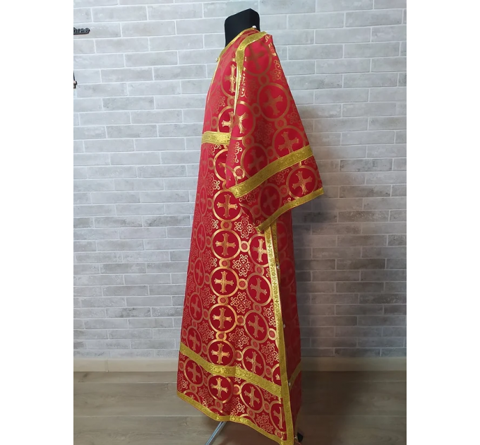 Red Altar Server Reader Robe - Stikharion - Surplice - Rochet - Alb