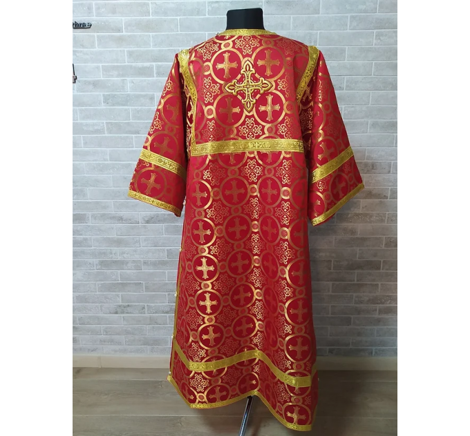 Red Altar Server Reader Robe - Stikharion - Surplice - Rochet - Alb