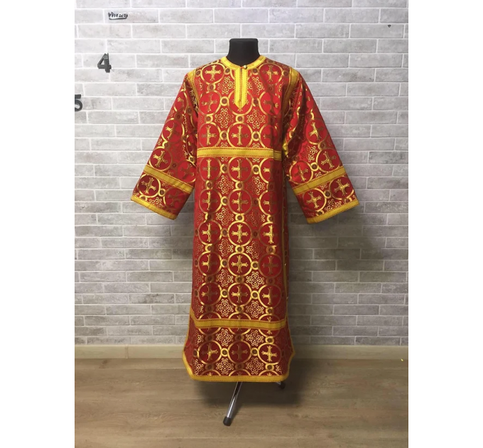 Red Altar Server Reader Robe - Stikharion - Surplice - Rochet - Alb