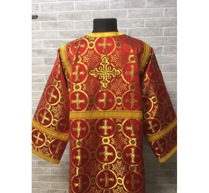 Red Altar Server Reader Robe - Stikharion - Surplice - Rochet - Alb