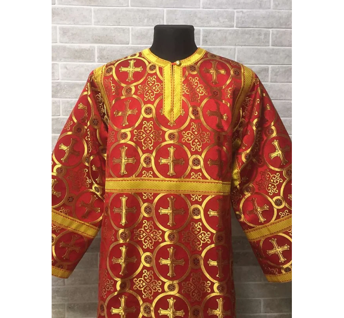 Red Altar Server Reader Robe - Stikharion - Surplice - Rochet - Alb