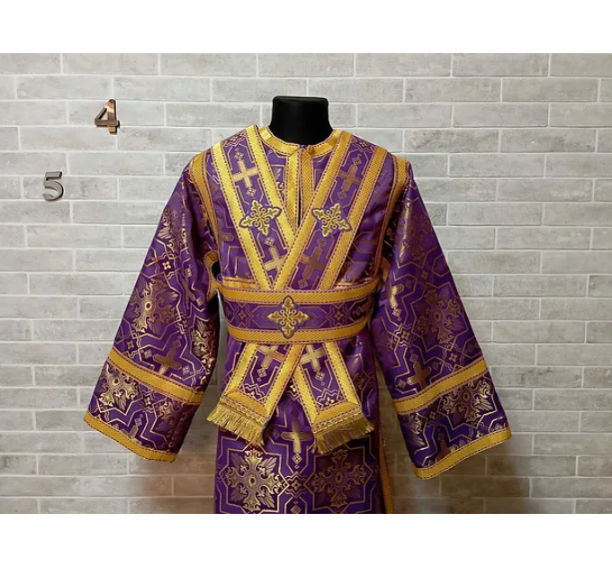 Stichar for subdeacon - Vestment in greek brocade - Orthodox liturgical clothes