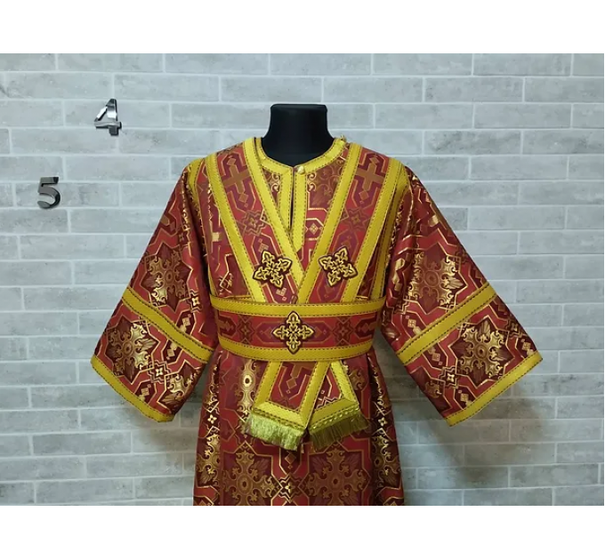 Stichar for subdeacon - Vestment in greek brocade - Orthodox liturgical clothes