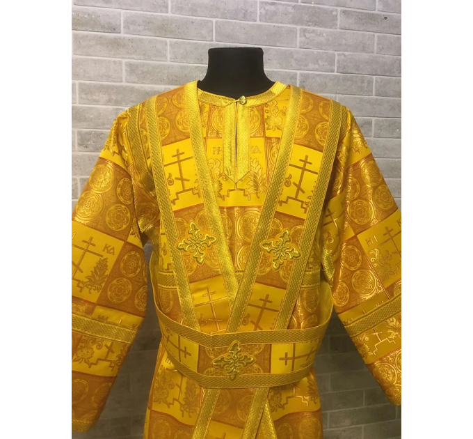 Sticharion and orar for subdeacon - Vestment in greek brocade - Orthodox robe