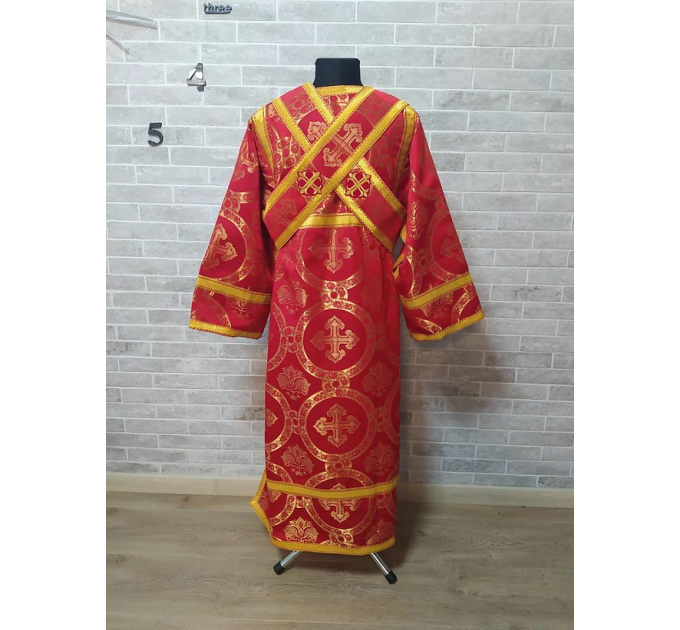 Subdeacon's alb - Vestment - Orthodox subdeacon's set - Liturgical clothes