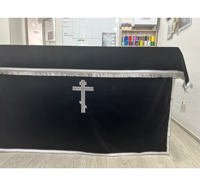 Church altar and prothesis Covers for Lent 