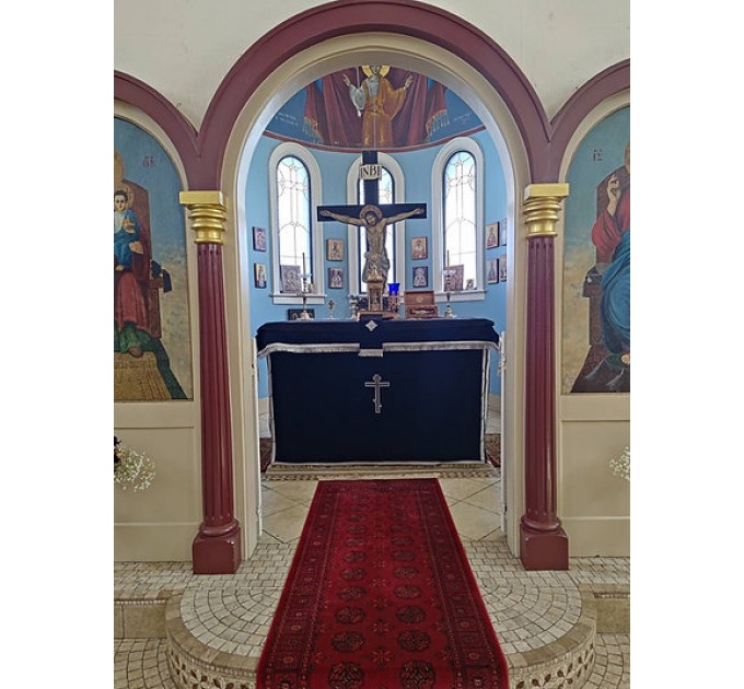 Church altar and prothesis Covers for Lent 