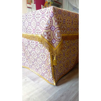 Church covers in gold brocade - Metllic rich brocade churh altar covers