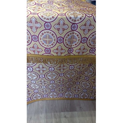 Church covers in gold brocade - Metllic rich brocade churh altar covers