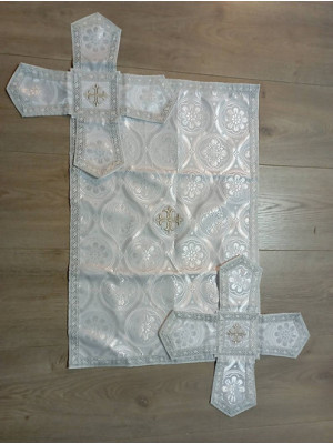 In stock! Orthodox Chalice Covers in greek brocade - Aer and chalice veil set