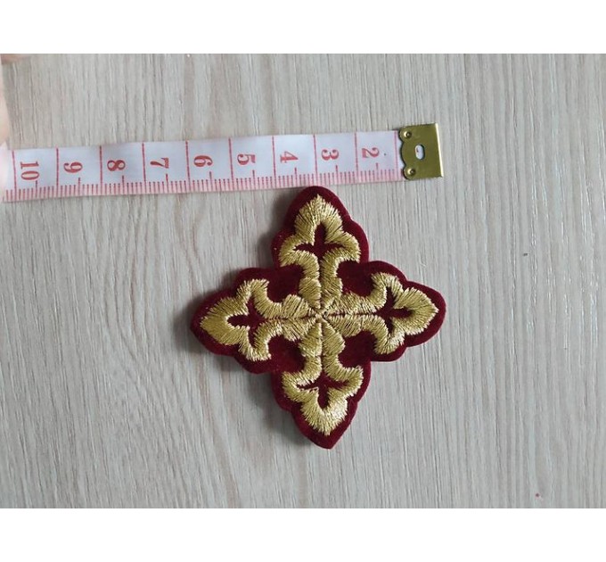 Orthodox Set of 17 embroidered crosses for Orthodox vestments