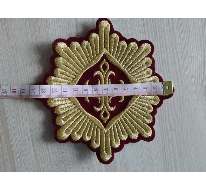 Orthodox Set of 17 embroidered crosses for Orthodox vestments