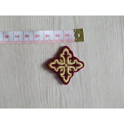 Orthodox Set of 17 embroidered crosses for Orthodox vestments - sewing supply