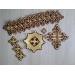 Orthodox Set of 17 embroidered crosses for Orthodox vestments