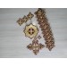 Orthodox Set of 17 embroidered crosses for Orthodox vestments