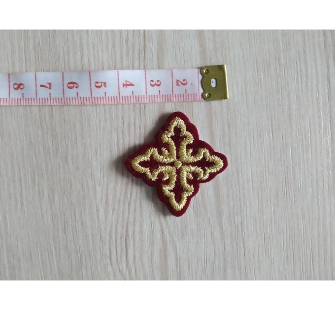 Orthodox Set of 17 embroidered crosses for Orthodox vestments