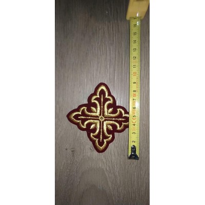 Orthodox Set of 18 embroidered crosses for Orthodox vestments crosses for sewing