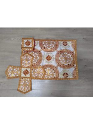 Ready to ship! Orthodox Chalice Covers from metallic brocade - Aer and chalice