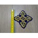 Orthodox set of 17 embroidered crosses for Priest's vestments in greek style