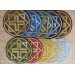 Set of 17 embroidered crosses for Priest's vestment